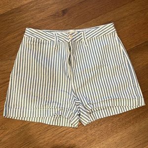 Madewell Railroad stripe shorts.
